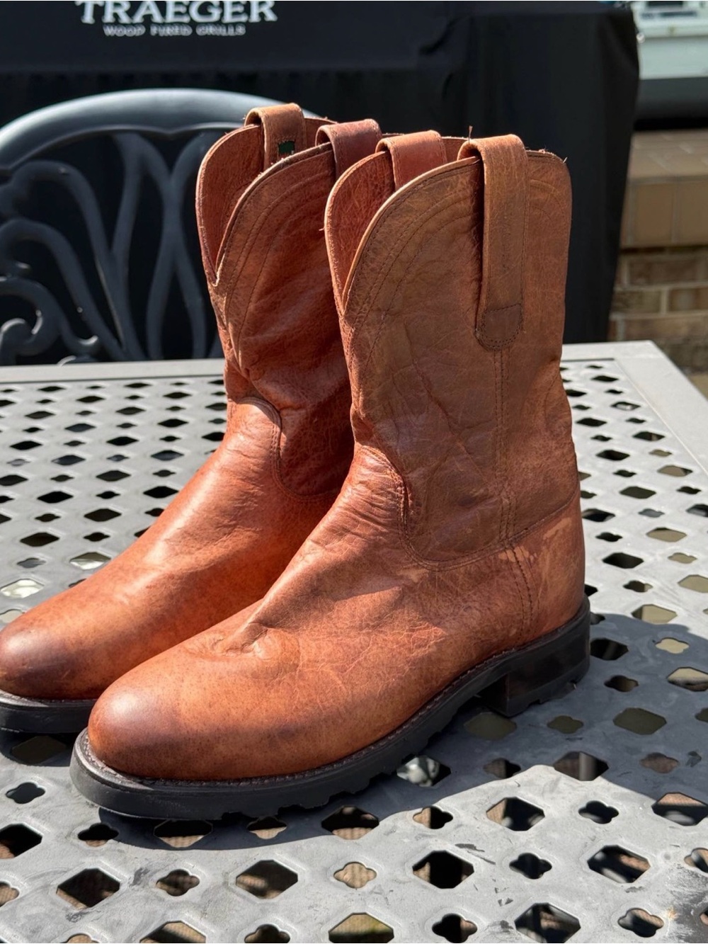 Tecovas Ranch Brown Leather Western Boots